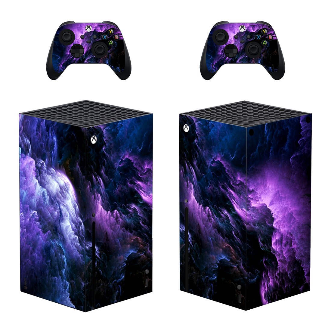 Sky Scene decal skin sticker for Xbox Series X console with controllers