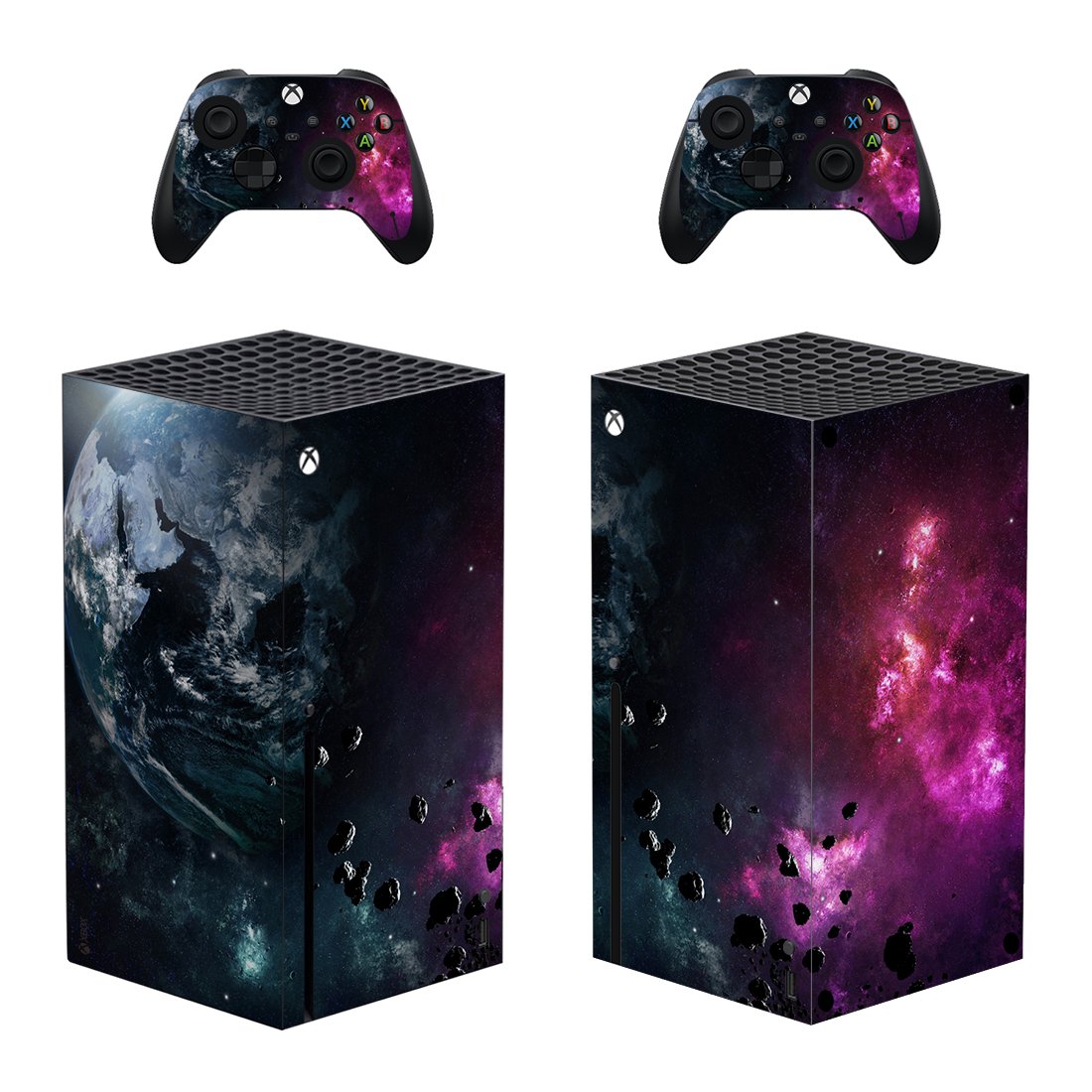 Sky Scene decal skin sticker for Xbox Series X console with controllers