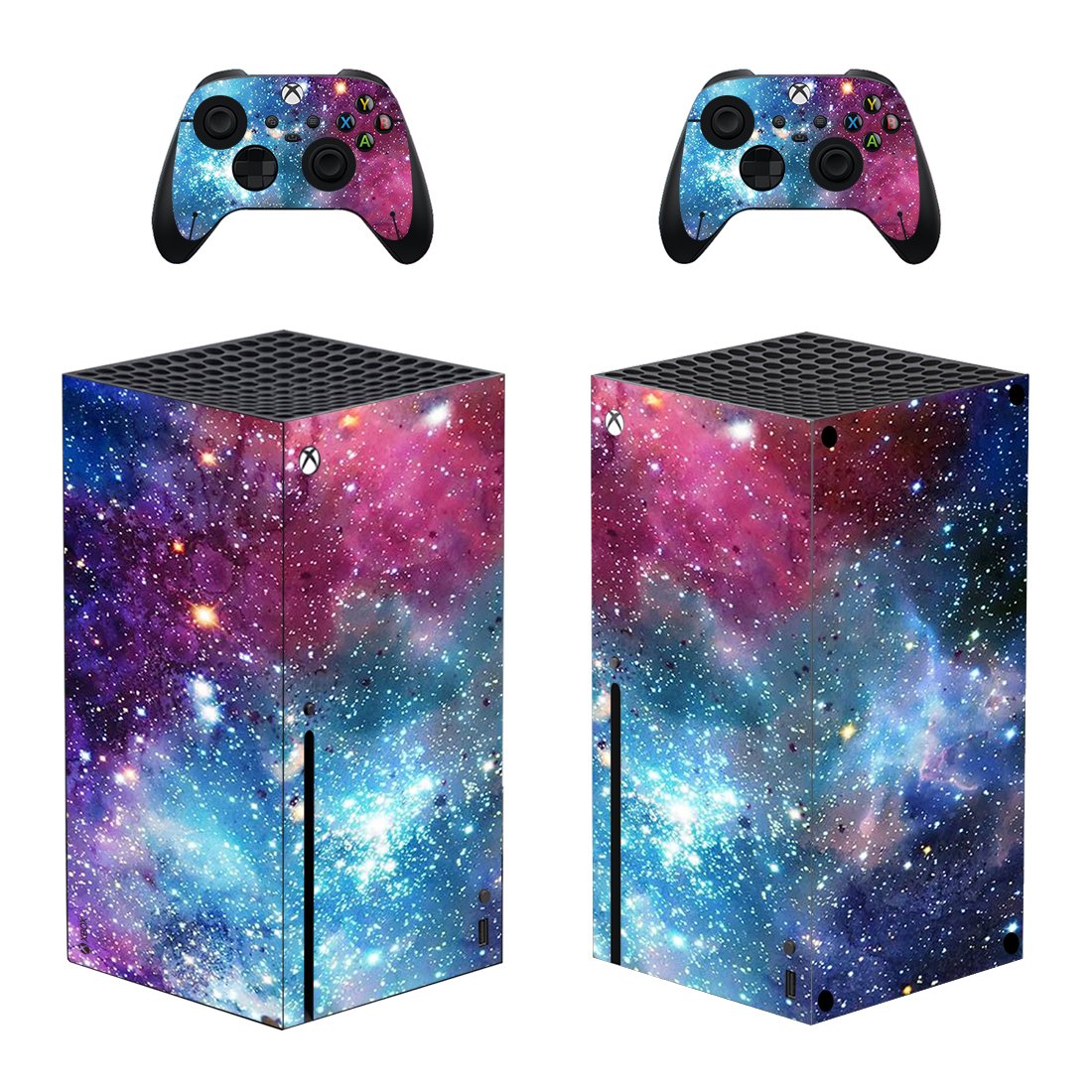Sky Scene decal skin sticker for Xbox Series X console with controllers