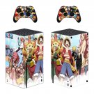 One Piece decal skin sticker for Xbox Series X console with controllers