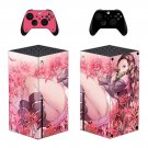 Demon Slayer decal skin sticker for Xbox Series X console with controllers