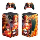 Demon Slayer decal skin sticker for Xbox Series X console with controllers
