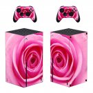Rose Texture decal skin sticker for Xbox Series X console with controllers