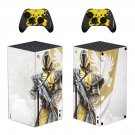 Destiny decal skin sticker for Xbox Series X console with controllers