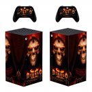 Diablo 2 Resurrected decal skin sticker for Xbox Series X console with controllers