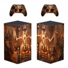 Diablo 2 Resurrected decal skin sticker for Xbox Series X console with controllers