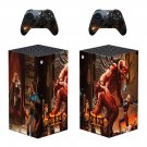 Diablo 2 Resurrected decal skin sticker for Xbox Series X console with controllers