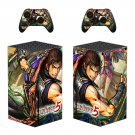 Samurai Warriors 5 decal skin sticker for Xbox Series X console with controllers