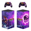 Ratchet and Clank decal skin sticker for Xbox Series X console with controllers