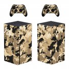 Camouflage decal skin sticker for Xbox Series X console with controllers
