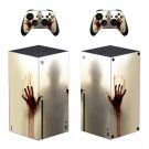Walking Dead decal skin sticker for Xbox Series X console with controllers