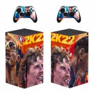 NBA 2K22 decal skin sticker for Xbox Series X console with controllers