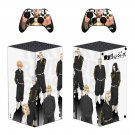 Tokyo Avengers decal skin sticker for Xbox Series X console with controllers