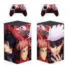 Jujutsu Kaisen decal skin sticker for Xbox Series X console with controllers