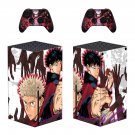 Jujutsu Kaisen decal skin sticker for Xbox Series X console with controllers