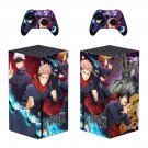 Jujutsu Kaisen decal skin sticker for Xbox Series X console with controllers