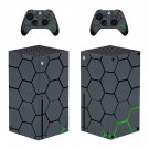 Digital Texture decal skin sticker for Xbox Series X console with controllers