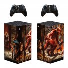 Diablo 2 Resurrected decal skin sticker for Xbox Series X console with controllers