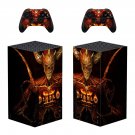Diablo 2 Resurrected decal skin sticker for Xbox Series X console with controllers