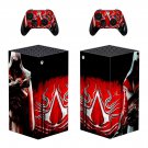 Assassin's Creed decal skin sticker for Xbox Series X console with controllers