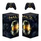 Halo decal skin sticker for Xbox Series X console with controllers