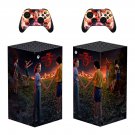 Stranger Things decal skin sticker for Xbox Series X console with controllers