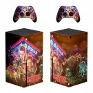 Stranger Things decal skin sticker for Xbox Series X console with controllers