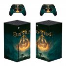 Elden Ring decal skin sticker for Xbox Series X console with controllers