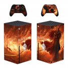 Elden Ring decal skin sticker for Xbox Series X console with controllers