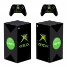 Classic decal skin sticker for Xbox Series X console with controllers