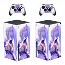 Genshin decal skin sticker for Xbox Series X console with controllers