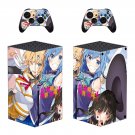Anime decal skin sticker for Xbox Series X console with controllers