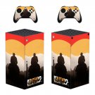 Red Dead Redemption 2 decal skin sticker for Xbox Series X console with controllers