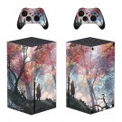 Maple Forest decal skin sticker for Xbox Series X console with controllers