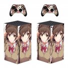 Kurumi Tokisaki decal skin sticker for Xbox Series X console with controllers