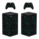 Digital Texture decal skin sticker for Xbox Series X console with controllers