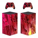 Digital Texture decal skin sticker for Xbox Series X console with controllers