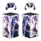 Anime decal skin sticker for Xbox Series X console with controllers
