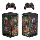 The Mandalorian decal skin sticker for Xbox Series X console with controllers