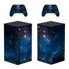 Galaxy Texture decal skin sticker for Xbox Series X console with controllers