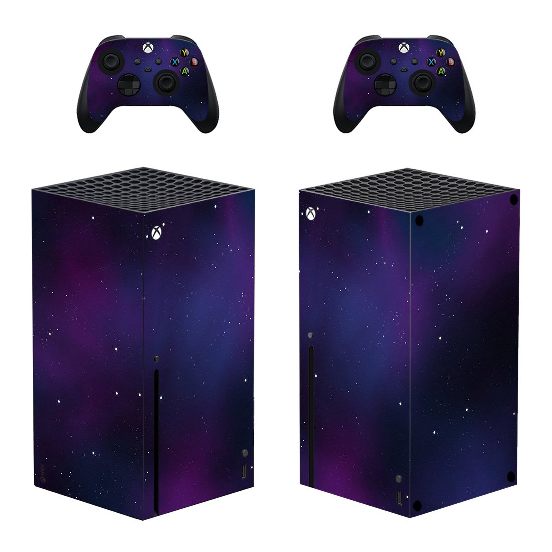 Sky Texture decal skin sticker for Xbox Series X console with controllers