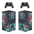 Digital Texture decal skin sticker for Xbox Series X console with controllers