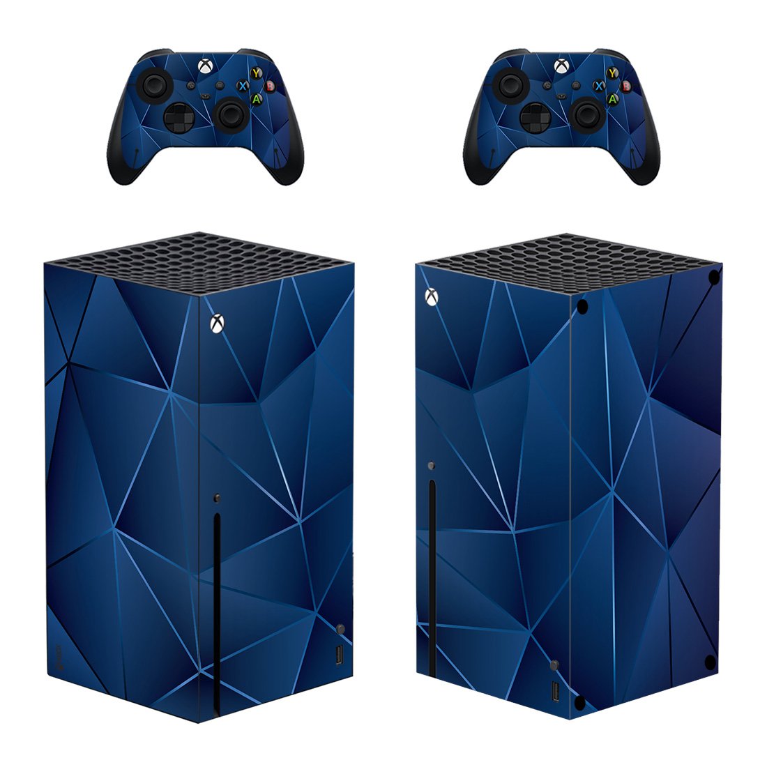 Digital Texture decal skin sticker for Xbox Series X console with controllers