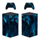 Digital Texture decal skin sticker for Xbox Series X console with controllers