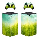Digital Texture decal skin sticker for Xbox Series X console with controllers