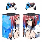Anime decal skin sticker for Xbox Series X console with controllers