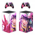 Anime decal skin sticker for Xbox Series X console with controllers
