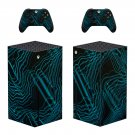 Digital Texture decal skin sticker for Xbox Series X console with controllers