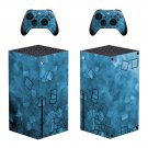 Digital Texture decal skin sticker for Xbox Series X console with controllers