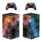 Digital Texture decal skin sticker for Xbox Series X console with controllers